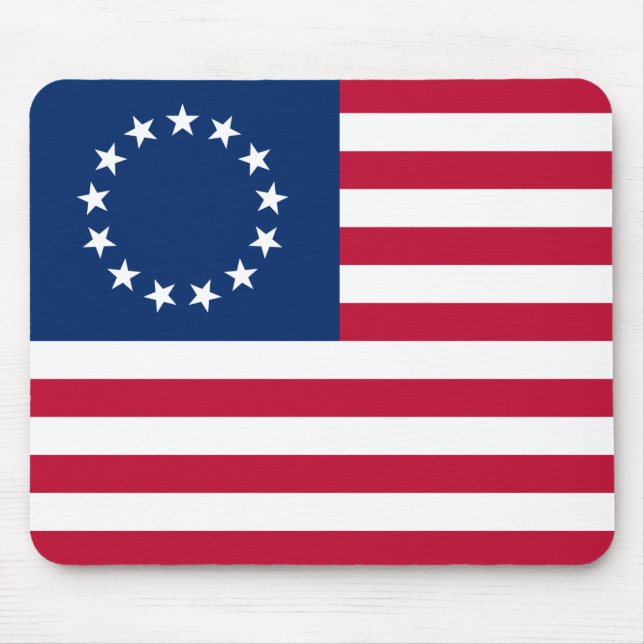 Tapis De Souris Drapeau américain Betsy Ross (Devant)