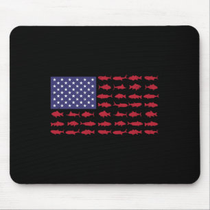 Tapis De Souris Drapeau Américain Byss Pêche Enfant Garçon Jeuness