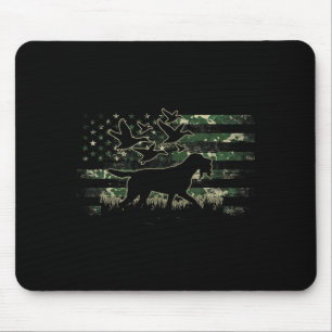 Tapis De Souris Drapeau américain camouflage pour chien de chasse