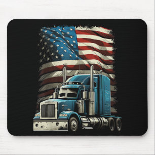 Tapis De Souris Drapeau américain de camionnette pour voiture patr