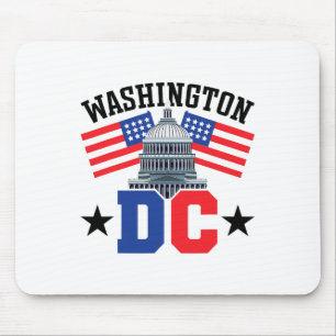 Tapis De Souris Drapeau américain de Washington Dc Capitol Hill