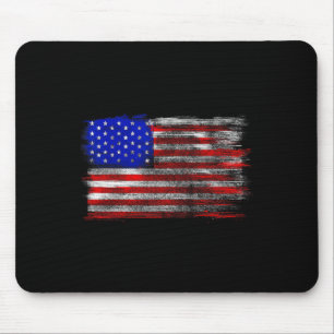 Tapis De Souris Drapeau Américain en Détresse - États-Unis Usa T S