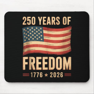 Tapis De Souris Drapeau américain patriotique 4 juillet 250e anniv