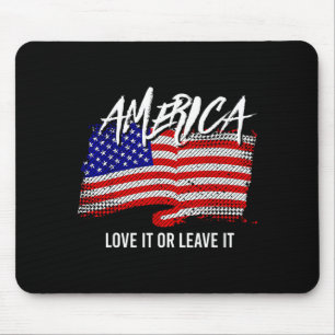 Tapis De Souris Drapeau américain patriotique américain Design Lib