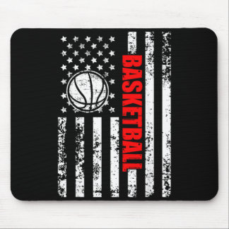 Tapis De Souris Drapeau américain patriotique de baseball