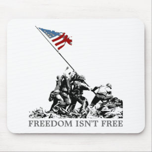 Tapis De Souris Drapeau américain patriotique Iwo Jima