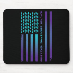 Tapis De Souris Drapeau américain patriotique Prévention du suicid