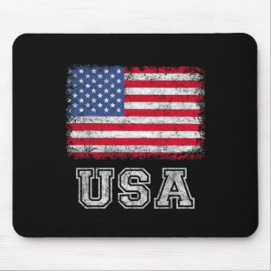 Tapis De Souris Drapeau Américain Patriotique Usa Pour Hommes Femm