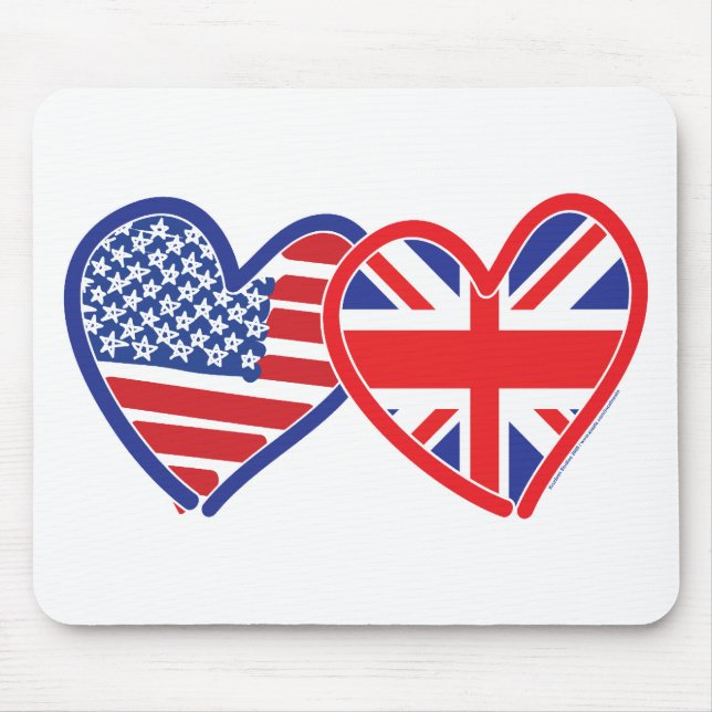Tapis De Souris Drapeau américain plat Union Jack (Devant)