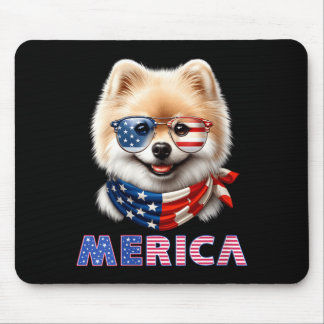 Tapis De Souris Drapeau américain pour femmes America Pomvibesnian
