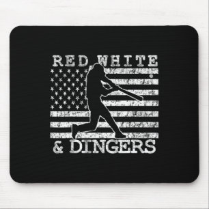 Tapis De Souris Drapeau Américain Rouge Blanc Et Dingers Vendre So