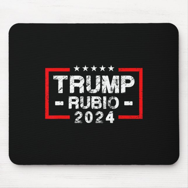 Tapis De Souris Drapeau américain Rubio 2024 - Président des élect (Devant)