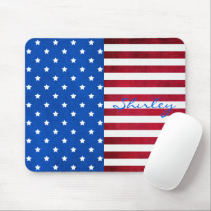 Tapis De Souris Drapeau américain Stars and Stripes par Shirley Ta
