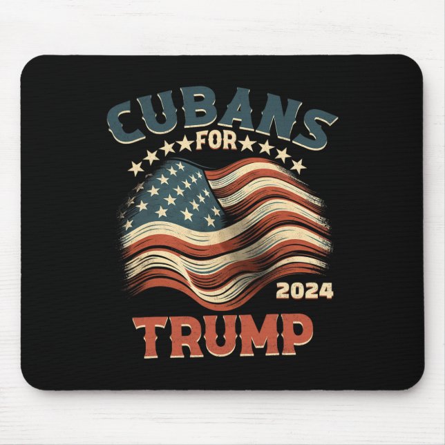 Tapis De Souris Drapeau américain Trump 2024 (Devant)