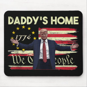 Tapis De Souris Drapeau Américain Trump Chez Papa We The People 45