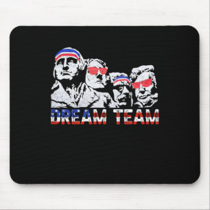 Tapis De Souris Drapeau américain Usa Dream Team Drôle Patriote Ré