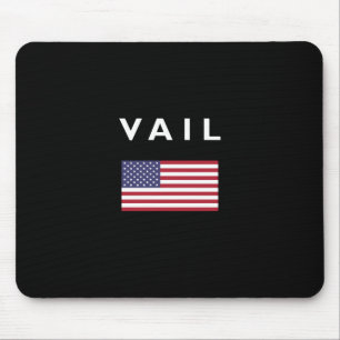 Tapis De Souris Drapeau américain Vail Couleur foncée