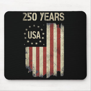 Tapis De Souris Drapeau américain vintage pour le 250e anniversair
