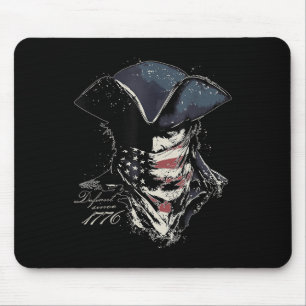 Tapis De Souris Drapeau américain vintage Retro Patriot Defiant de