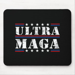 Tapis De Souris Drapeau américain Vintage Ultra Maga Ultra Maga Re