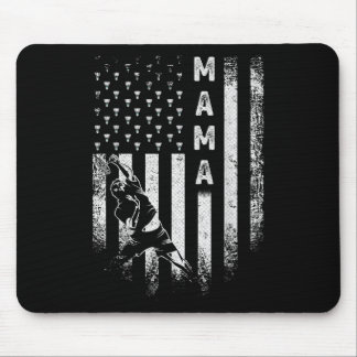 Tapis De Souris Drapeau américain vintage Usa Maman de badminton f