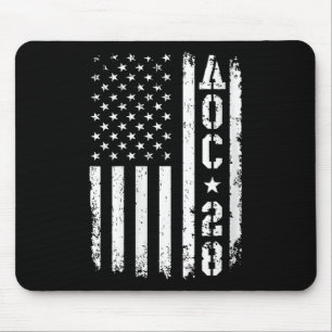 Tapis De Souris Drapeau américain Womens Aoc 2028 col V