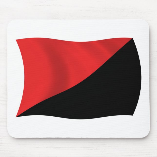 Tapis de souris drapeau anarcho-syndicaliste (Devant)