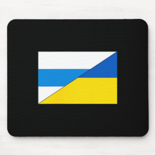 Tapis De Souris Drapeau anti-guerre russe Drapeau ukrainien Net Vo