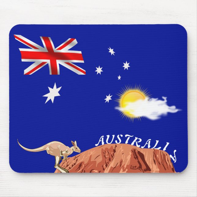 Tapis De Souris Drapeau australien (Devant)
