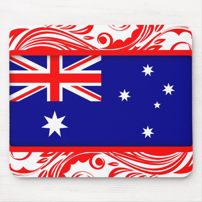 Tapis De Souris Drapeau australien stylisé (Devant)