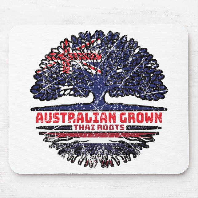 Tapis De Souris Drapeau Australien Thaïlandais Australien Thaï rac (Devant)