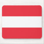 Tapis De Souris Drapeau Autrichien Patriotique<br><div class="desc">Le drapeau national de l'Autriche.</div>