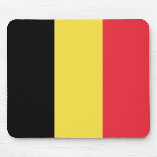 Tapis De Souris Drapeau belge patriotique (Devant)