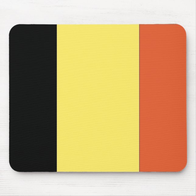 Tapis De Souris Drapeau Belgique (Devant)