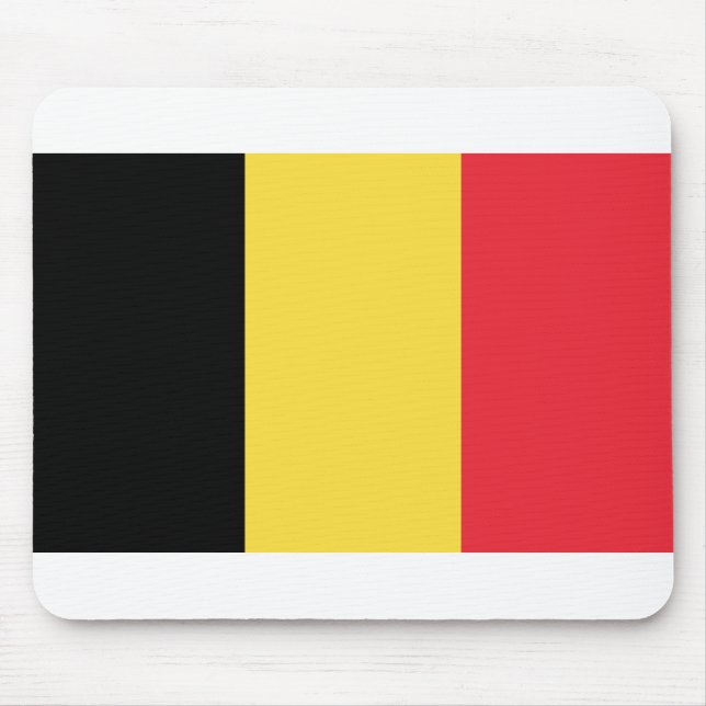 Tapis De Souris Drapeau Belgique (Devant)