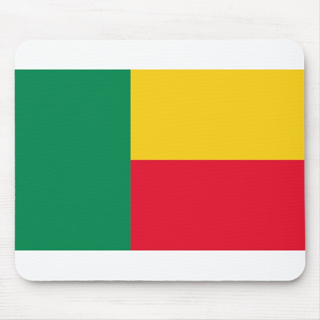 Tapis De Souris Drapeau Bénin (Devant)