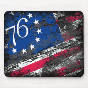 Tapis De Souris Drapeau Betsy Ross 1776 4 juillet patriotique