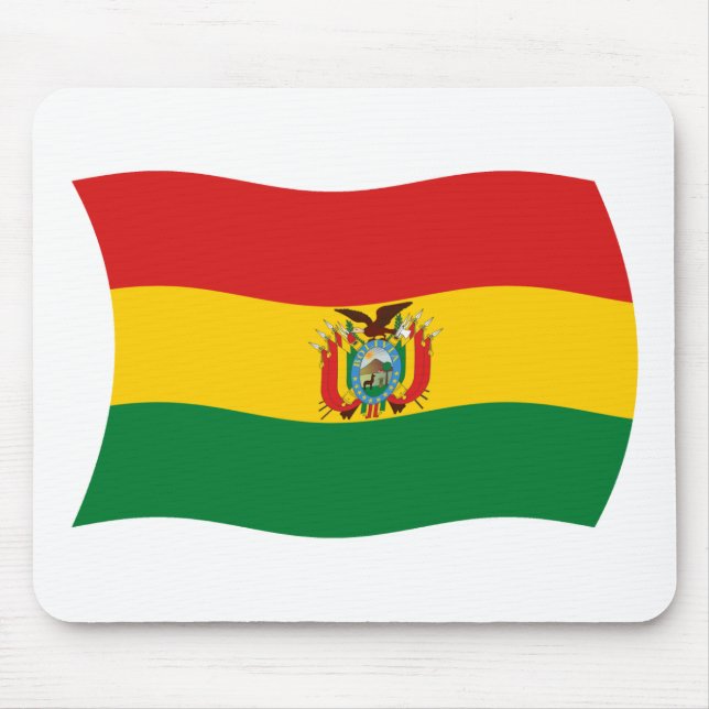 Tapis De Souris Drapeau bolivien Mousepad (Devant)
