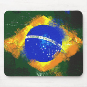 Tapis De Souris Drapeau brésilien BR Brasil