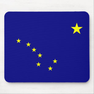 Tapis De Souris Drapeau brillant d'Alaska