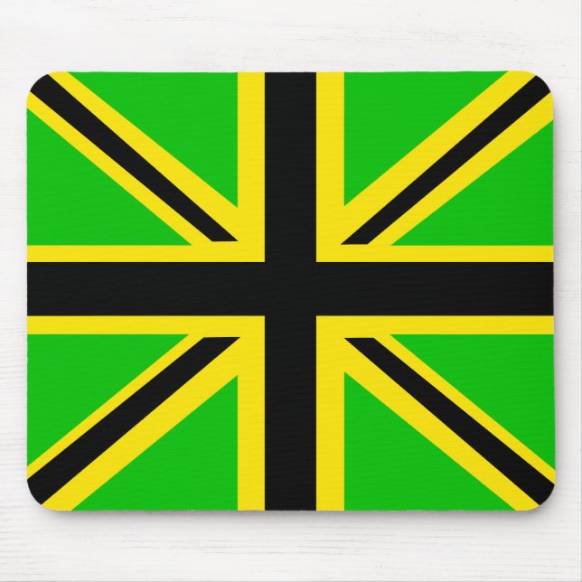 Tapis De Souris Drapeau britannique jamaïcain Mousepad (Devant)