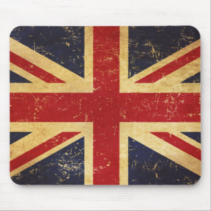 Tapis De Souris Drapeau britannique Union Jack Vintage Grunge