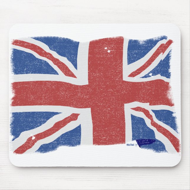 Tapis De Souris Drapeau BRITANNIQUE vintage 2 Mousepad (Devant)