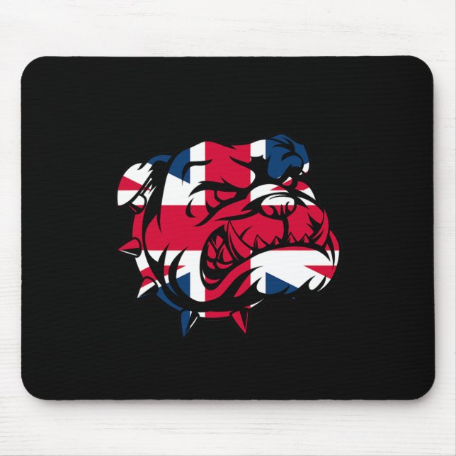 Tapis De Souris Drapeau Bulldog Union Jack (Devant)