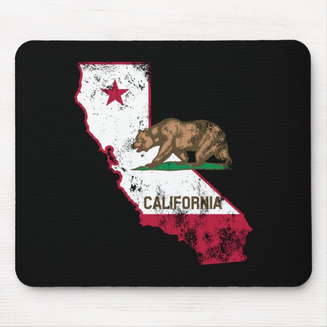 Tapis De Souris Drapeau californien Patriotique (Devant)