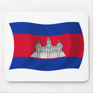 Tapis De Souris Drapeau cambodgien Mousepad