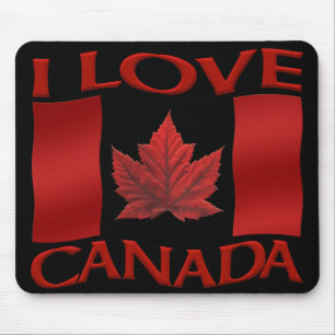 Tapis De Souris Drapeau Canada Mousepad I Love Canada Mousepad