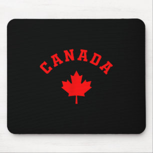 Tapis De Souris Drapeau canadien du Canada feuille d'érable randon
