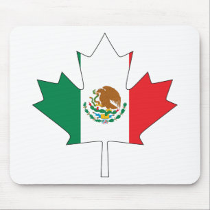 Tapis De Souris Drapeau canadien mexicain