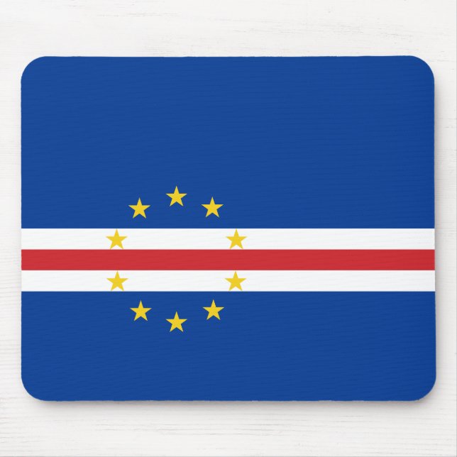 Tapis De Souris Drapeau cap-verdien (Cap-Vert) (Devant)